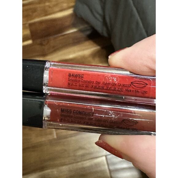 CHRISTIAN COWAN Smashbox Haute Mini Liquid Lipstick Set 2x Bawse Miss Conduct - Picture 2 of 2